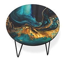 Журнальный стол Sheffilton SHT-CT27 королевский синий/черный муар 4007482105 3