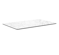 Кухонный стол Sheffilton SHT-TU14/ТT27-1 120/76 пластик HPL черный муар/золото/белая аврора 3227631404 3