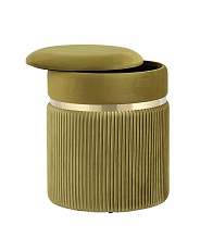 Пуф Stool Group Миранда с ящиком велюр оливковый 19B352VA-8167-21 1