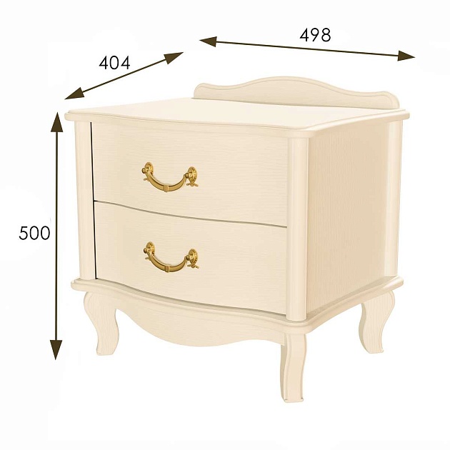 Тумбочка Мебелик Джульетта 008535 Фото № 3