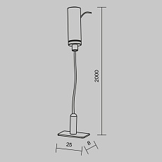 Тросовый подвес Maytoni Technical Accessories for tracks Levity TRA184SW-1B 2