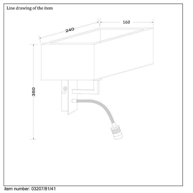 Бра Lucide Festa 03207/81/41 изображение 3 Бра Lucide Festa 03207/81/41 Фото № 3