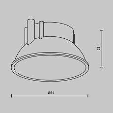 Декоративная рамка отражатель Maytoni Alfa LED Ring8-10W-RD-BS 1