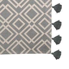 Ковер Tkano из хлопка с этническим узором Ромбы и кисточками из коллекции Ethnic, 200х300 см TK20-DR0025 4